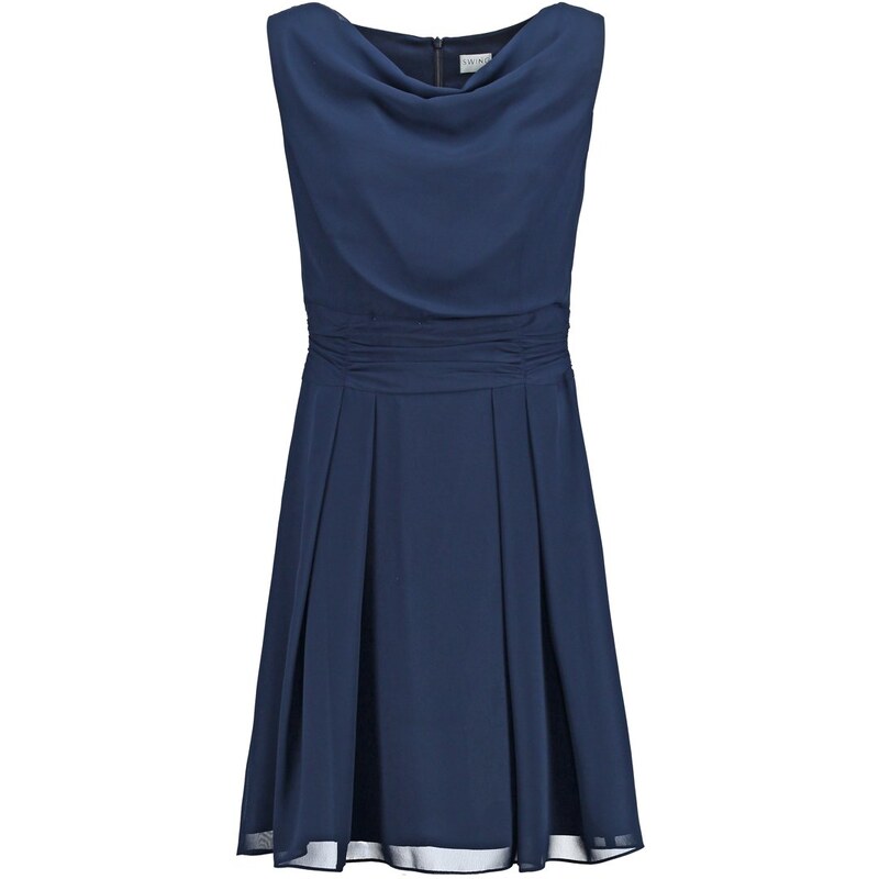 Swing Cocktailkleid / festliches Kleid schwarzblau
