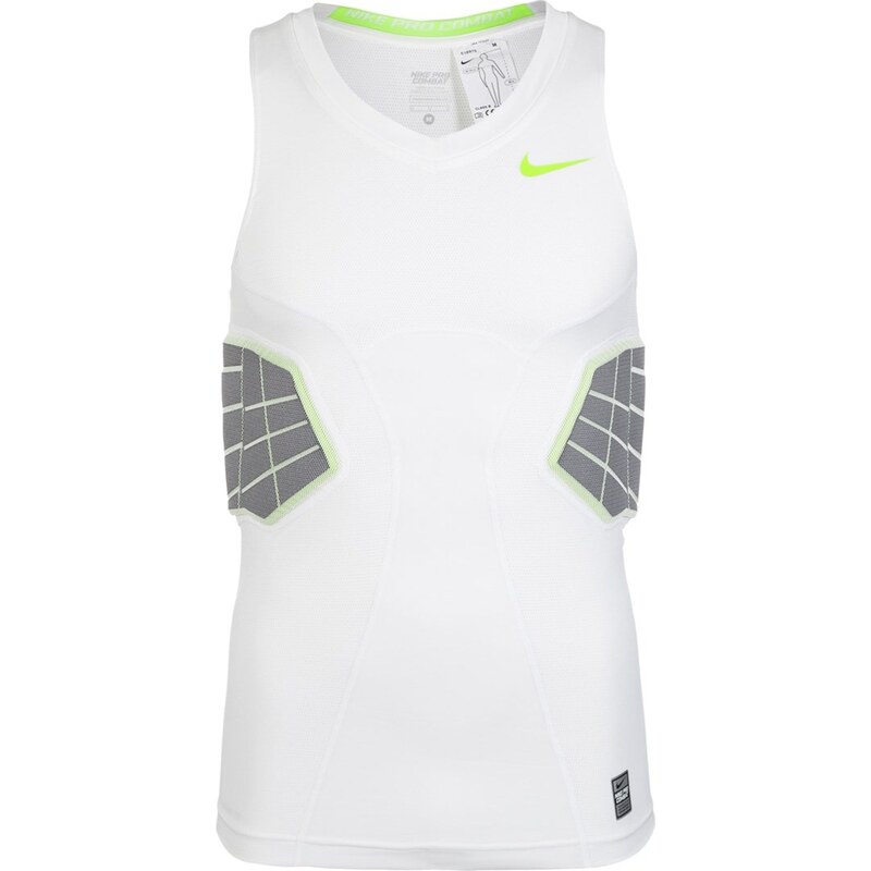 Nike Performance PRO COMBAT HYPERSTRONG Unterhemd / Shirt white/volt