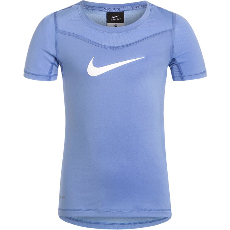 Nike Performance PRO HYPERCOOL TShirt print chalk blue/white
