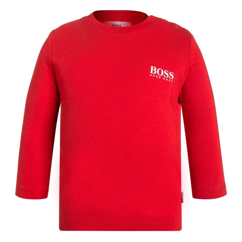 BOSS Kidswear Langarmshirt pop red