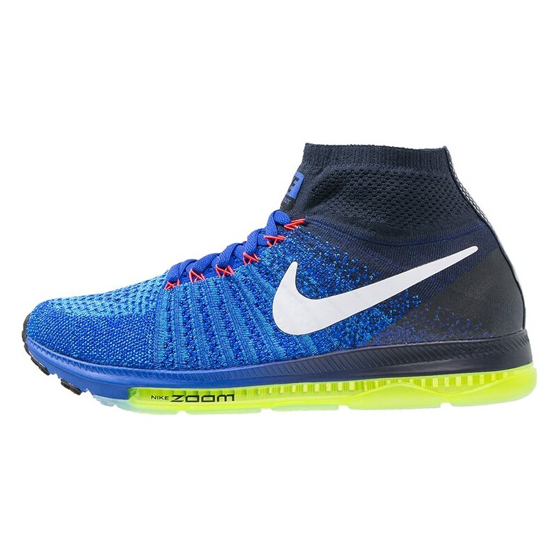Nike Performance ZOOM ALL OUT FLYKNIT Laufschuh Neutral racer blue/white/obsidian/blue glow