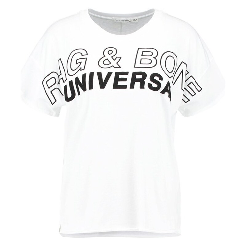 Rag&Bone VINTAGE BREW TShirt print white