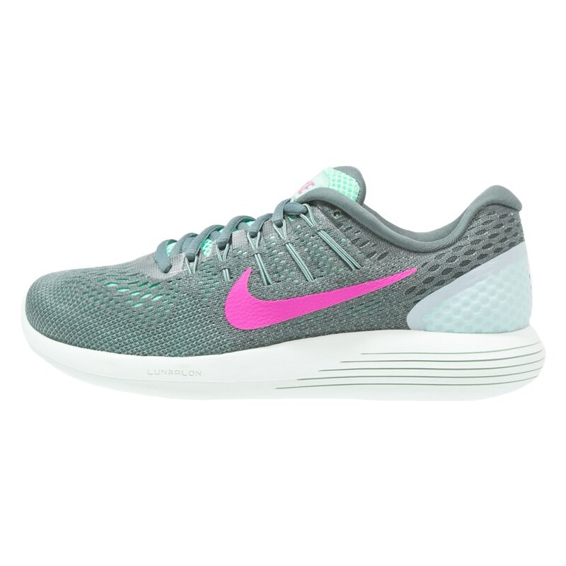 Nike Performance LUNARGLIDE 8 Laufschuh Neutral green glow/fire pink/hasta/cannon/barely green