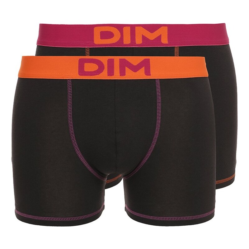 DIM Panties black orange/pop belt/black fuchsia belt