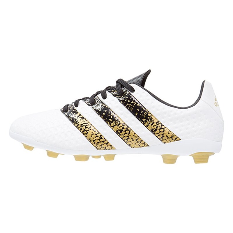 adidas Performance ACE 16.4 FXG Fußballschuh Nocken white/core black/gold metallic