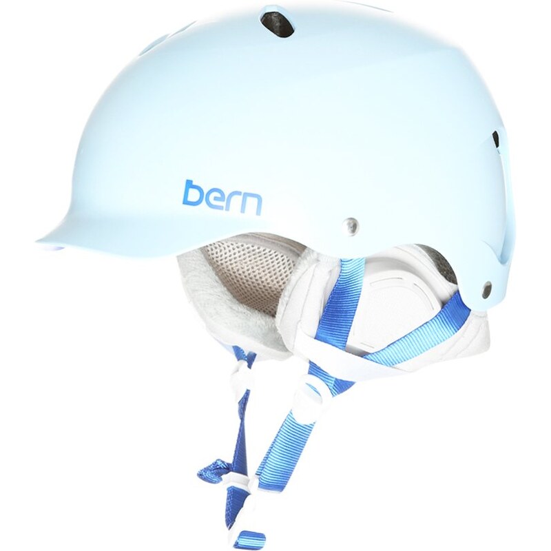 Bern LENOX Helm satin light blue/grey premium liner