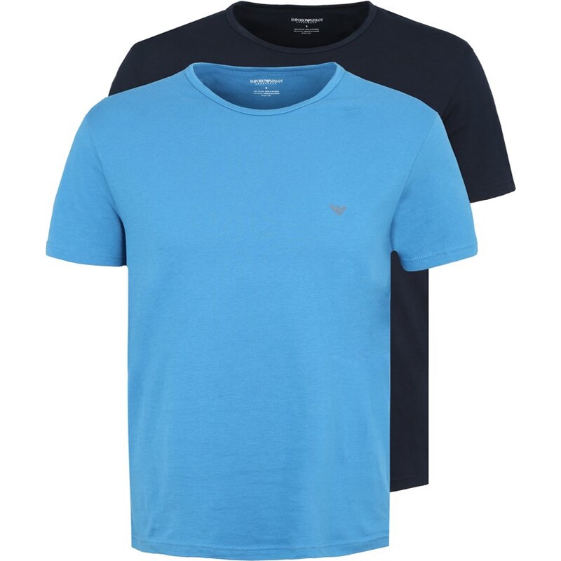 Emporio Armani 2 PACK Nachtwäsche Shirt blue