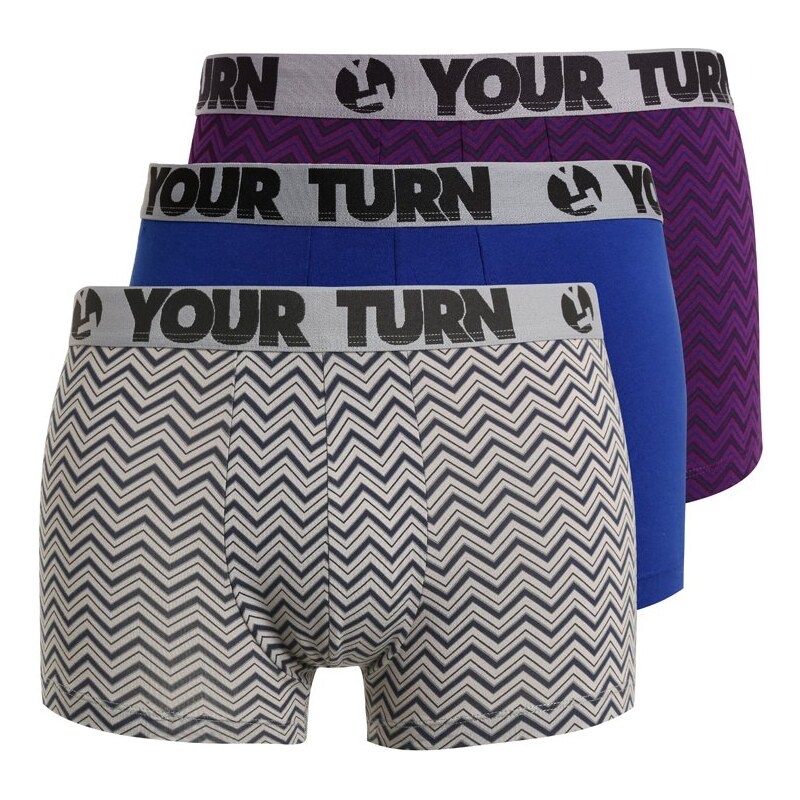 YOURTURN CHEVRON 3 PACK Panties purple/grey/blue