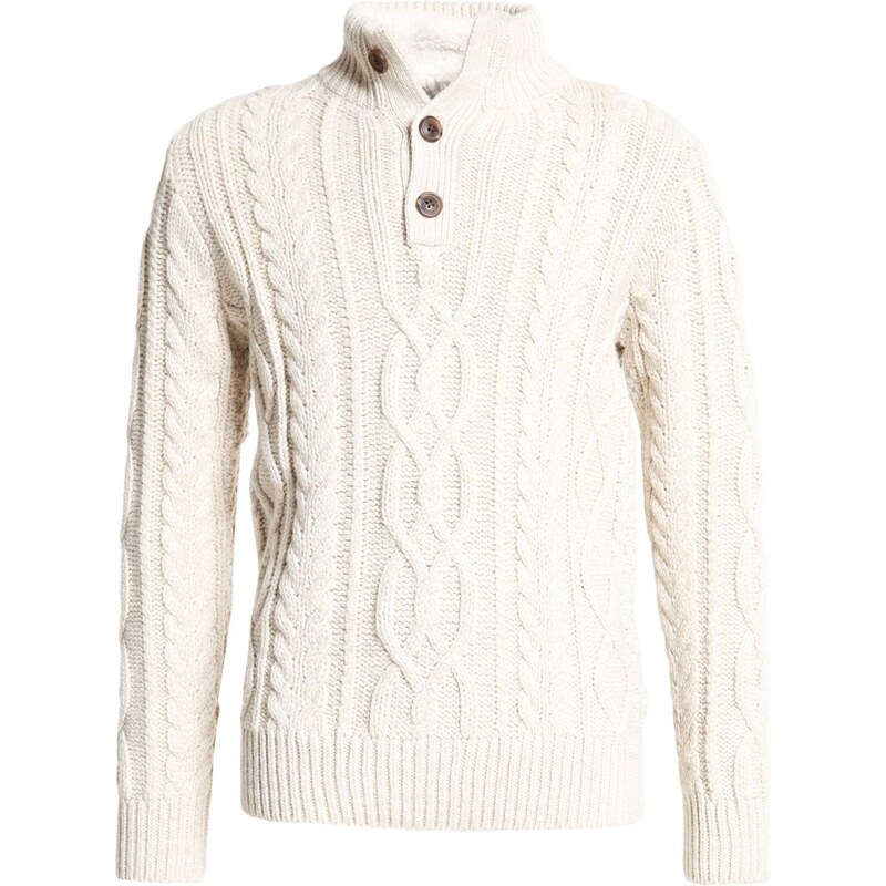 GAP CABLE MOCK Strickpullover oatmeal frost