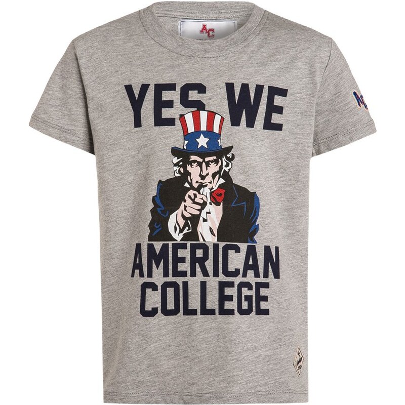 American College WANT TShirt print light grey