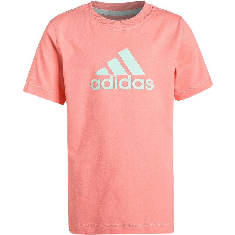 adidas Performance ESSENTIALS TShirt print ray pink/ice green