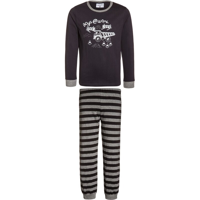 Gelati Kidswear Pyjama dunkelgrau/grau melange