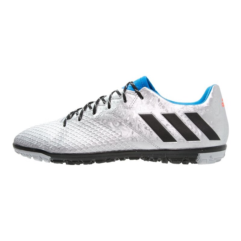 adidas Performance 16.3 TF Fußballschuh Multinocken silver metallic/core black/shock blue
