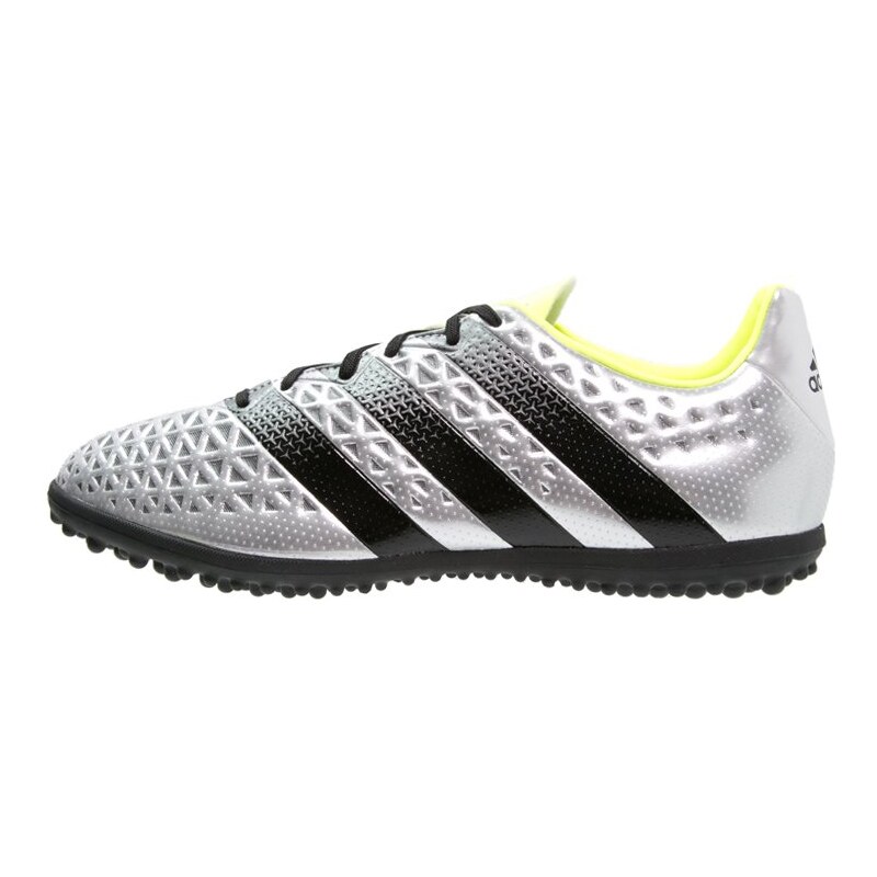 adidas Performance ACE 16.3 TF Fußballschuh Multinocken silver metallic/core black/solar yellow