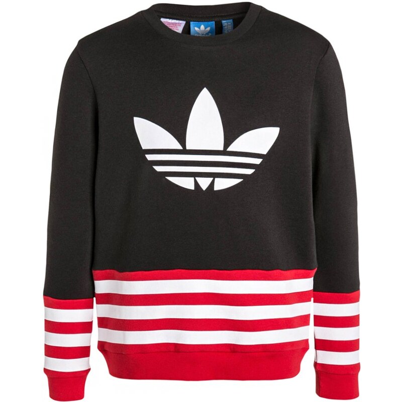 adidas Originals Sweatshirt black/scarlet/white
