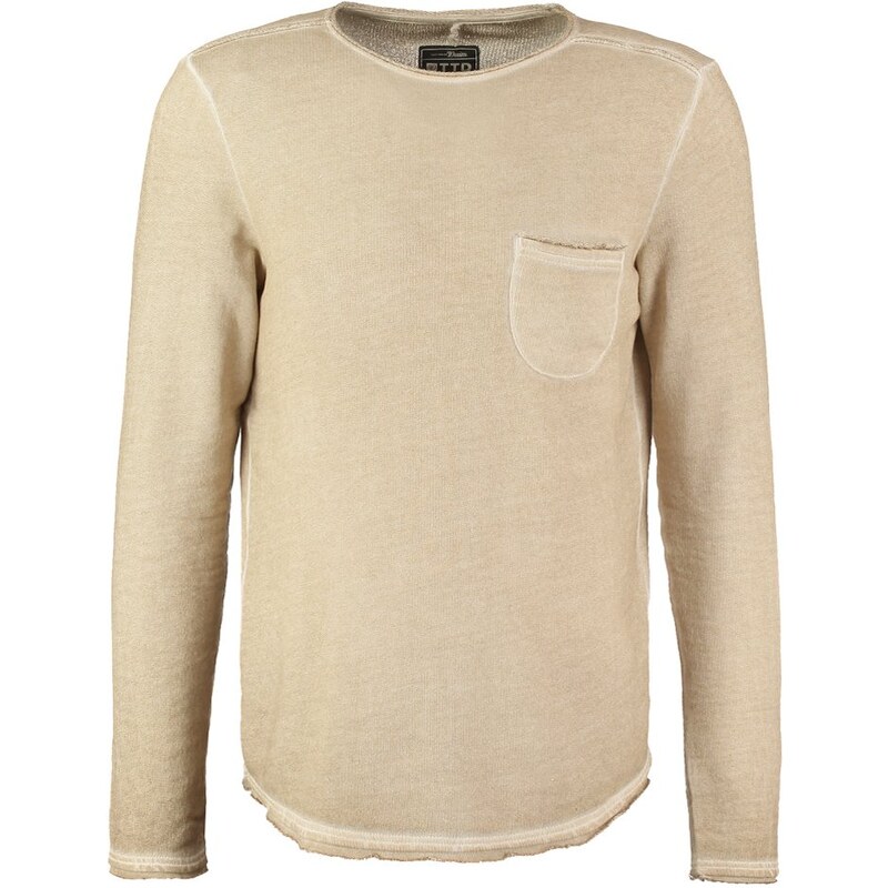 TOM TAILOR DENIM BASIC FIT Sweatshirt soft beige solid