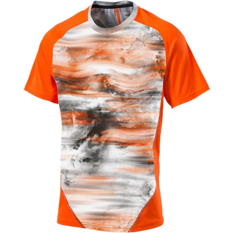 Puma GRAPHIC Funktionsshirt shocking orange/aop graphic