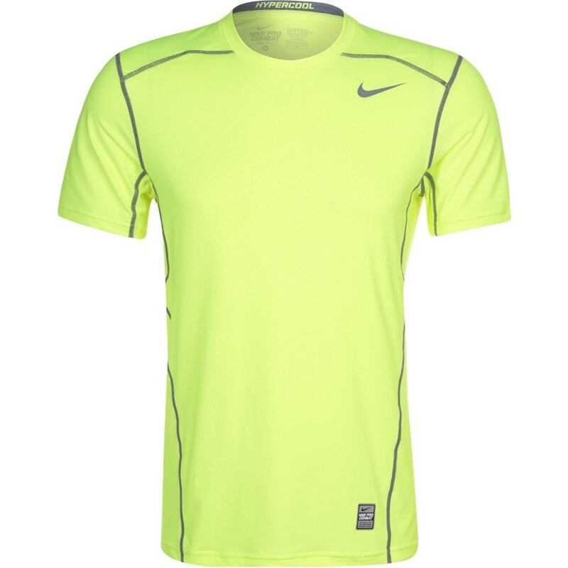 Nike Performance PRO COMBAT HYPERCOOL Unterhemd / Shirt volt/cool grey