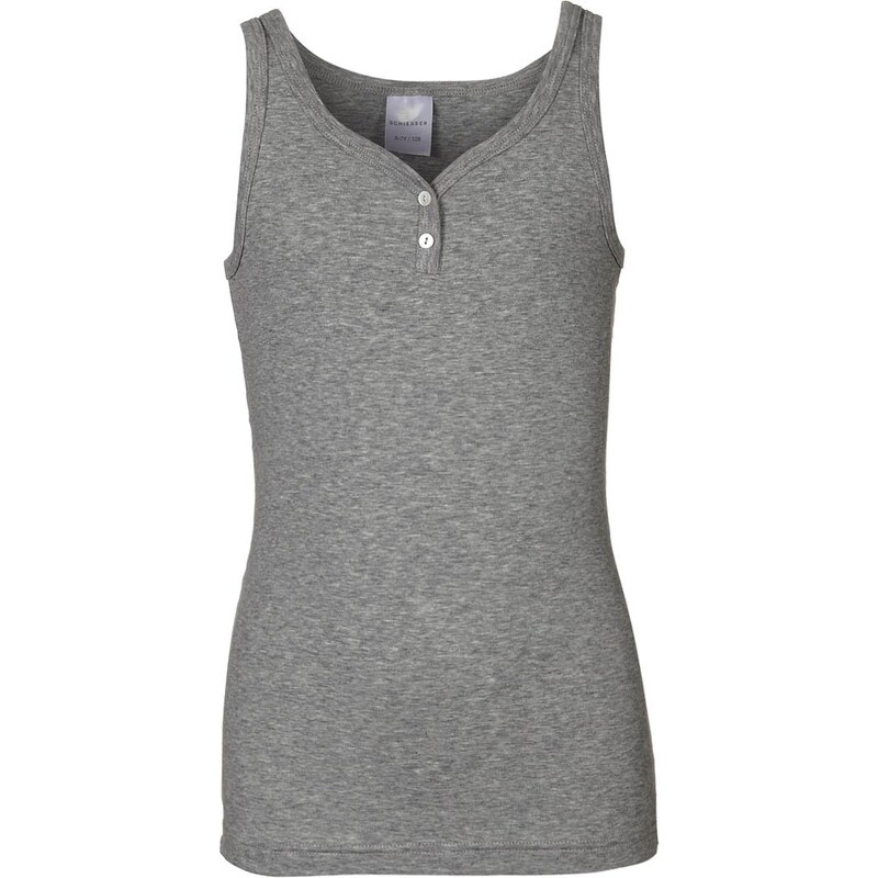 Schiesser Unterhemd / Shirt grau melange