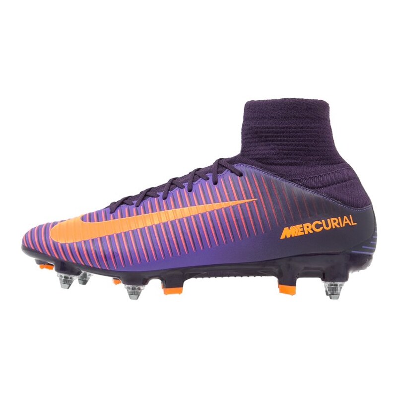 Nike Performance MERCURIAL VELOCE III DF SGPRO Fußballschuh Stollen purple dynasty/bright citrus/hyper grape/total crimson