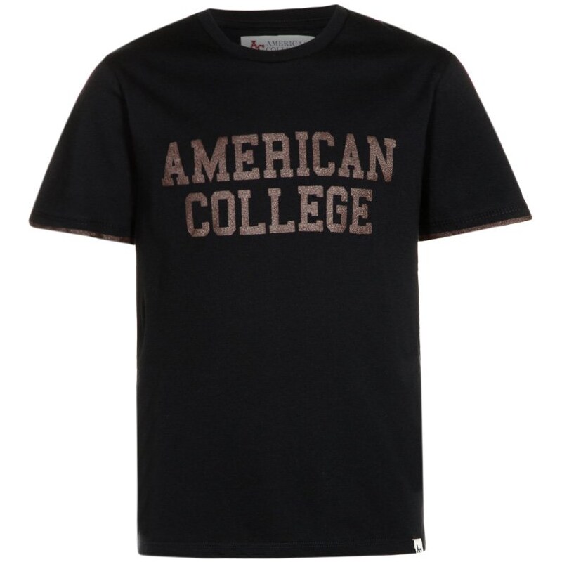 American College GELCO TShirt print navy/burgundy