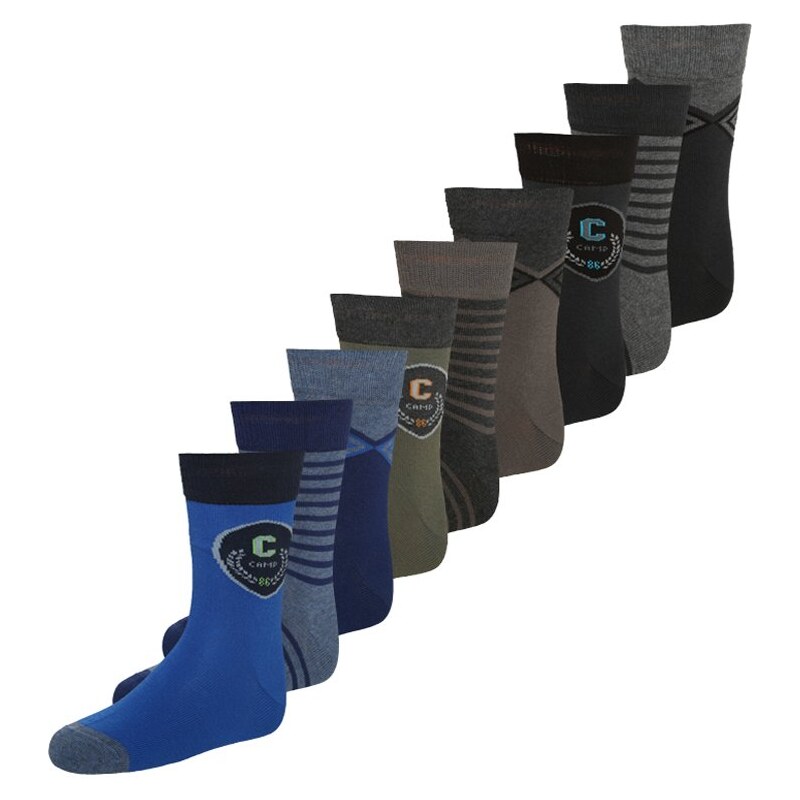 camano 9 PACK Socken dusty olive/olympian blue/black