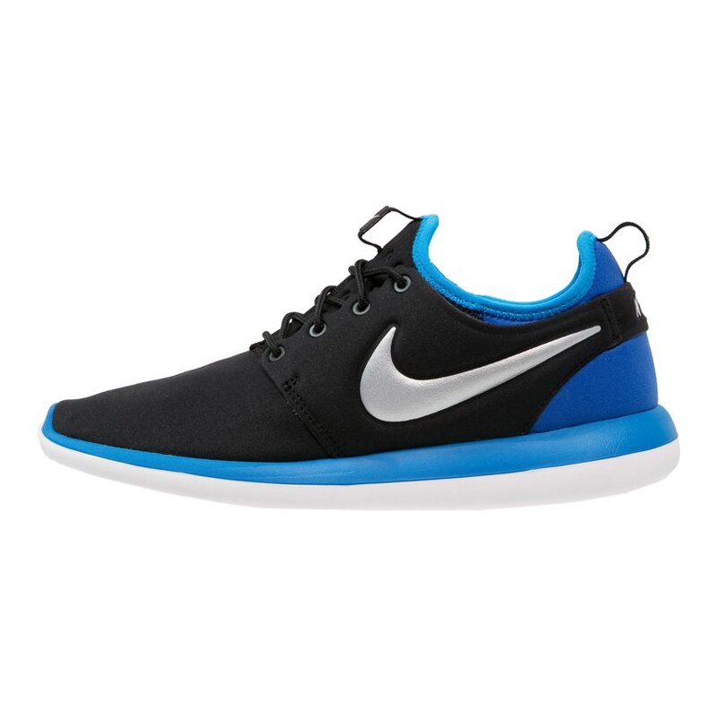 Nike Sportswear ROSHE TWO Sneaker low black/metallic platinum/photo blue/game royal