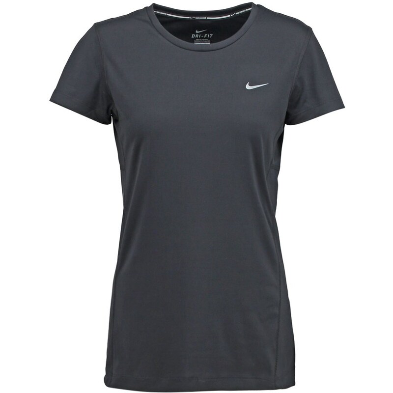 Nike Performance MILER TShirt basic black/reflective silver