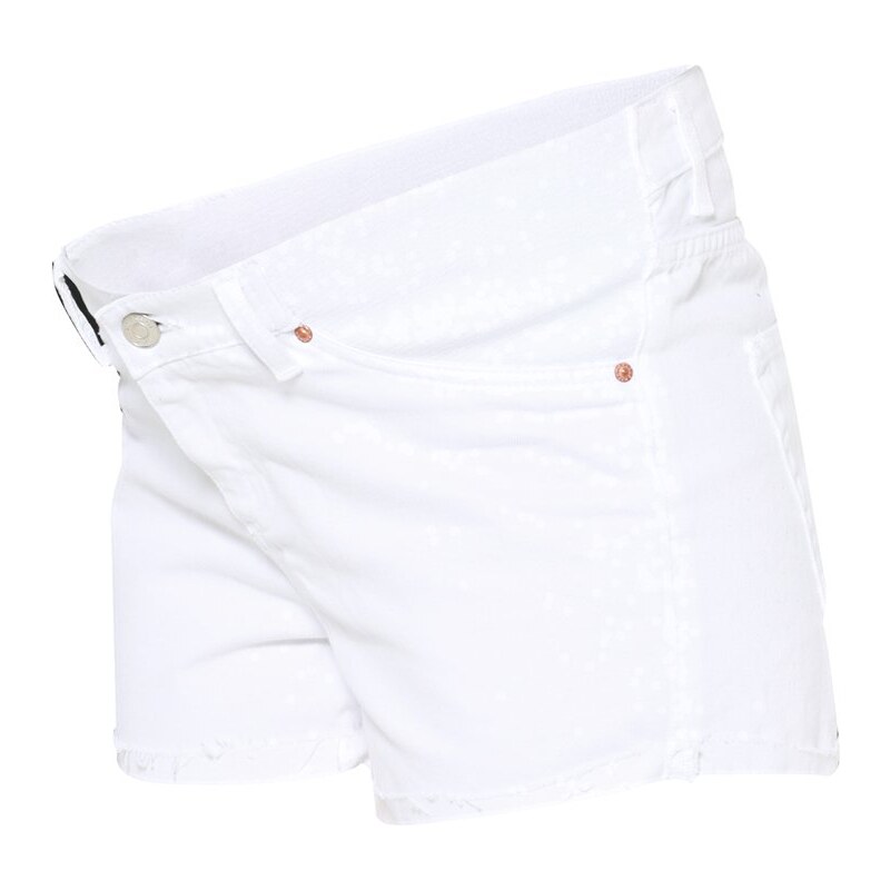 Topshop Maternity Jeans Shorts white