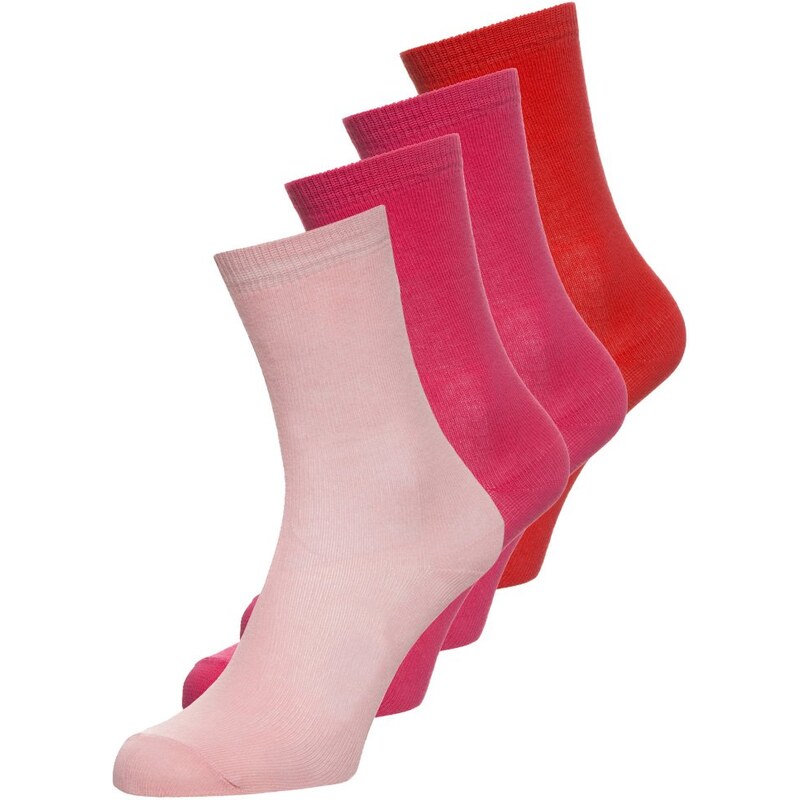 Melton 4 PACK Socken rot/rosa