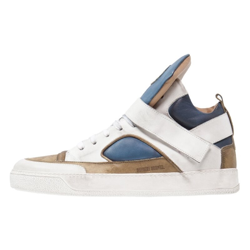 Candice Cooper BASKET Sneaker high used bianco/used blu/used verde/bianco fondo/white