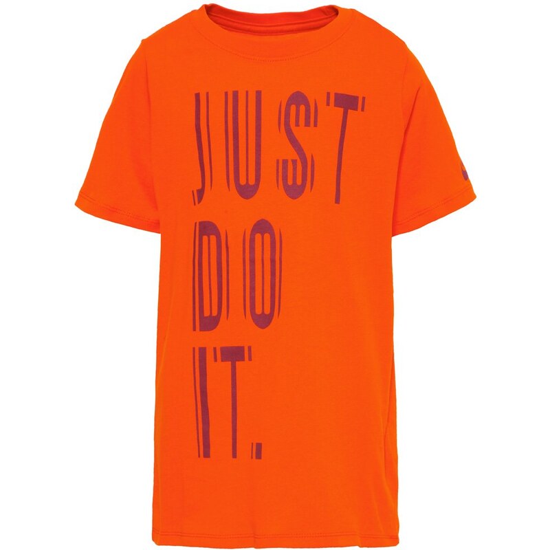 Nike Performance TShirt print safety orange/team red