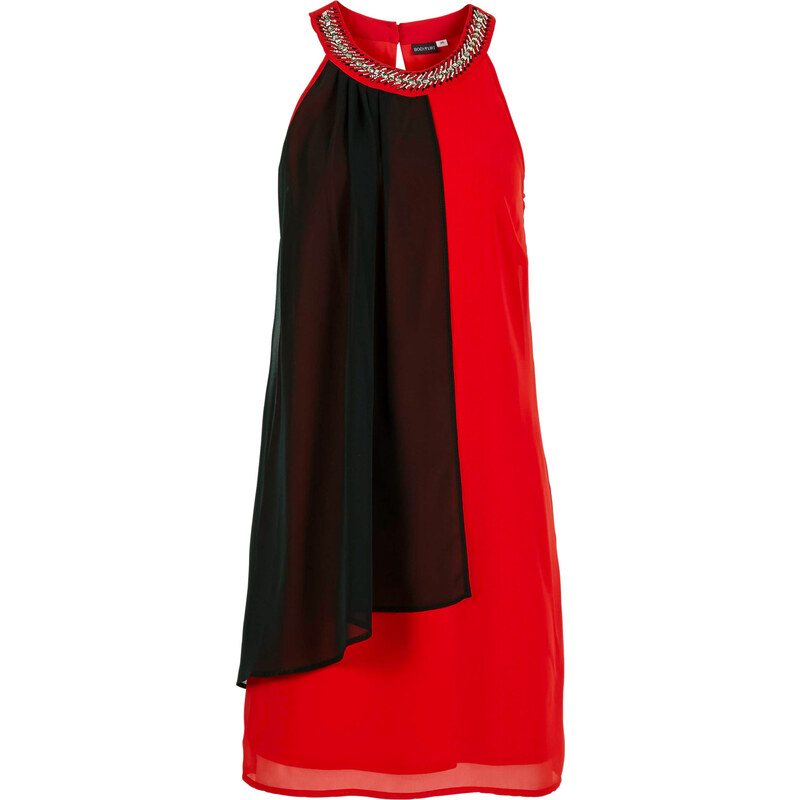 BODYFLIRT Kleid in rot von bonprix