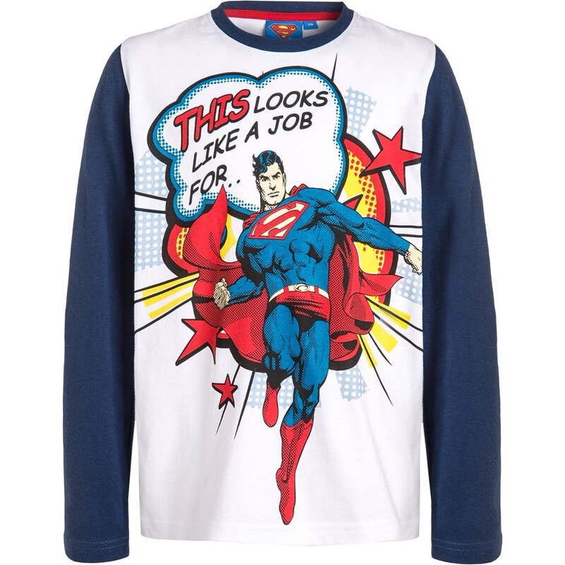 DC COMICS SUPERMAN SUPERMAN Langarmshirt weiß