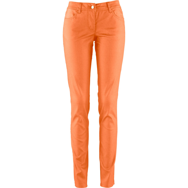 bpc bonprix collection Stretchhose beschichtet in orange für Damen von bonprix
