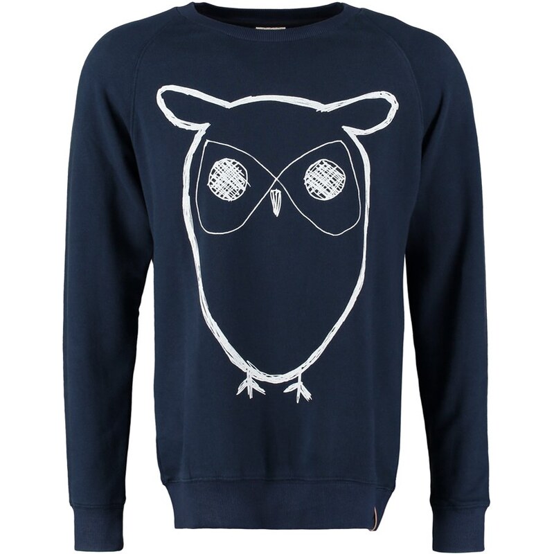 Knowledge Cotton Apparel BIG OWL Sweatshirt navy