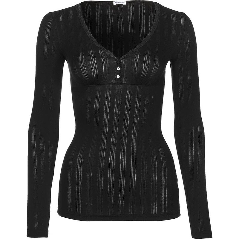 Schiesser Revival AGATHE Unterhemd / Shirt black