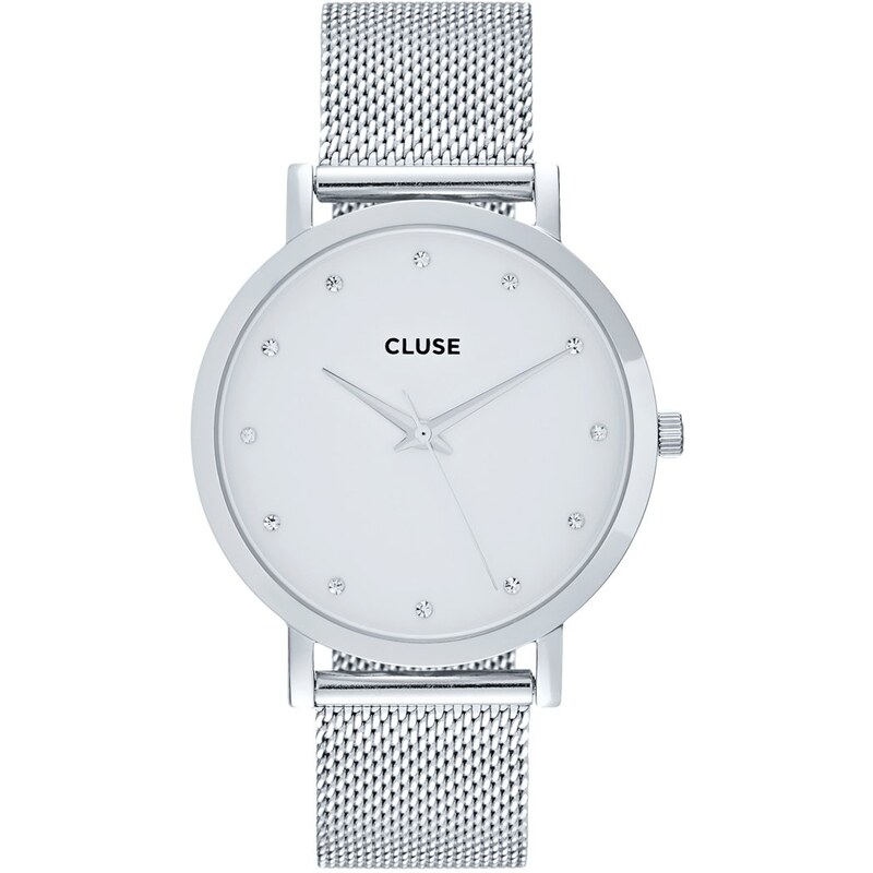 Cluse PAVANE Uhr silvercoloured/white