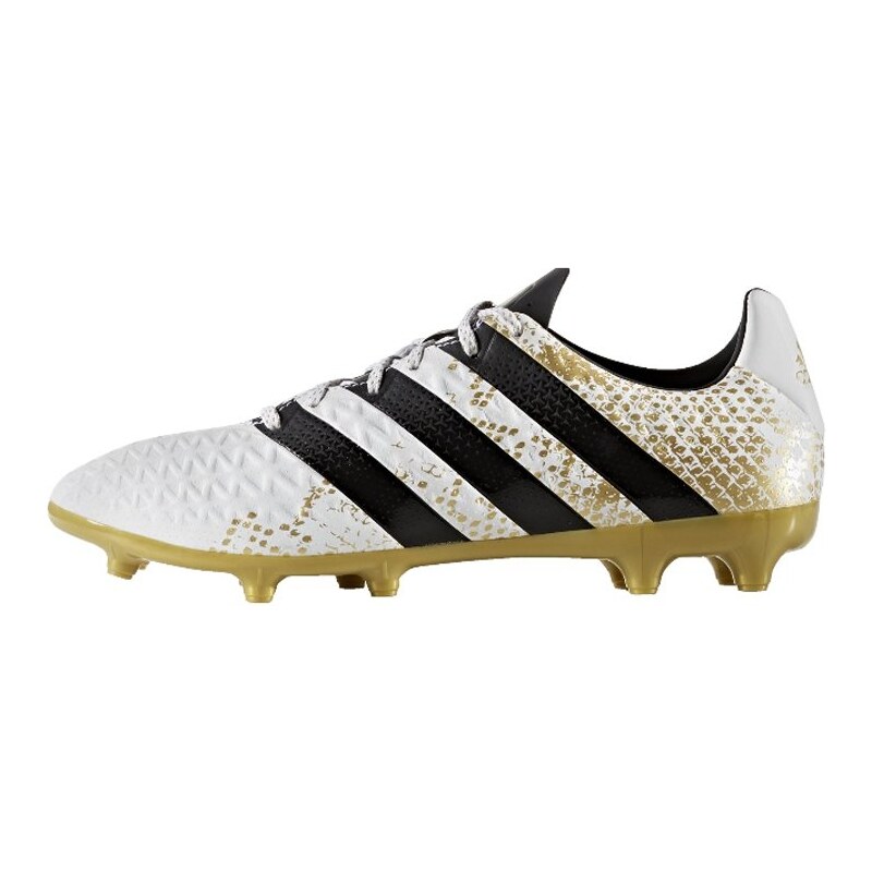 adidas Performance ACE 16.3 FG Fußballschuh Nocken white/core black/gold metallic