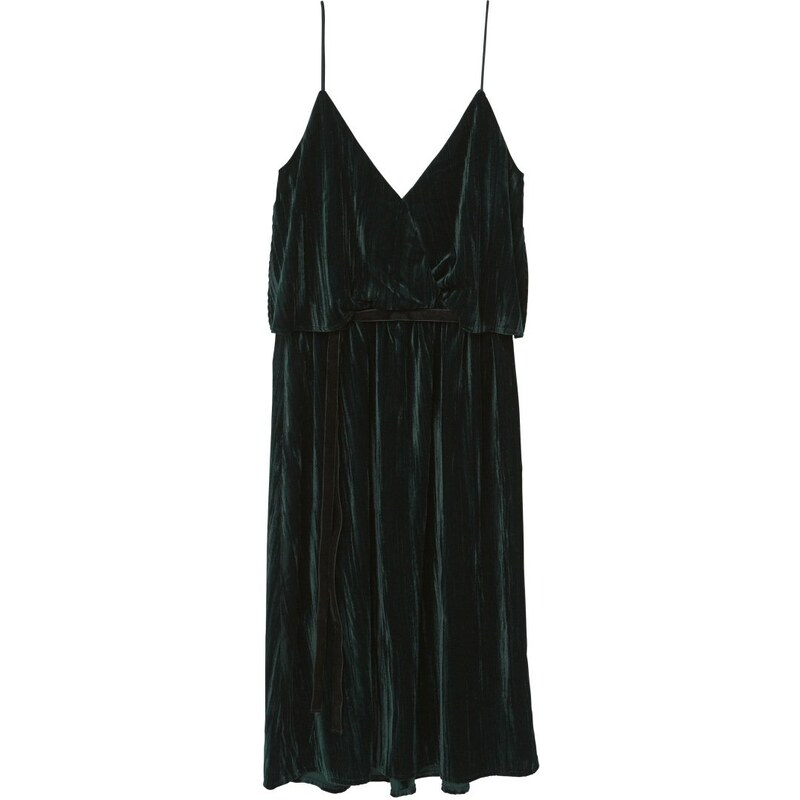 Mango VELVEZ Cocktailkleid / festliches Kleid dark green