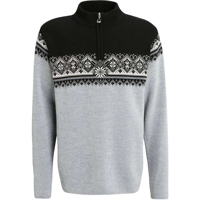 Dale of Norway ST. MORITZ Strickpullover metal grey/schiefer/black/off white