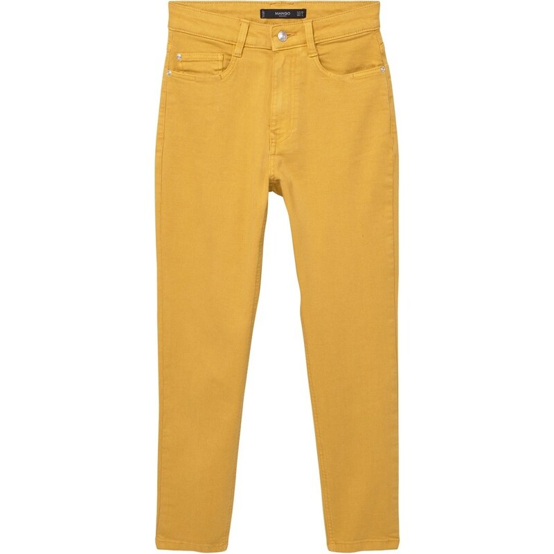 Mango HIGH Jeans Skinny Fit mustard