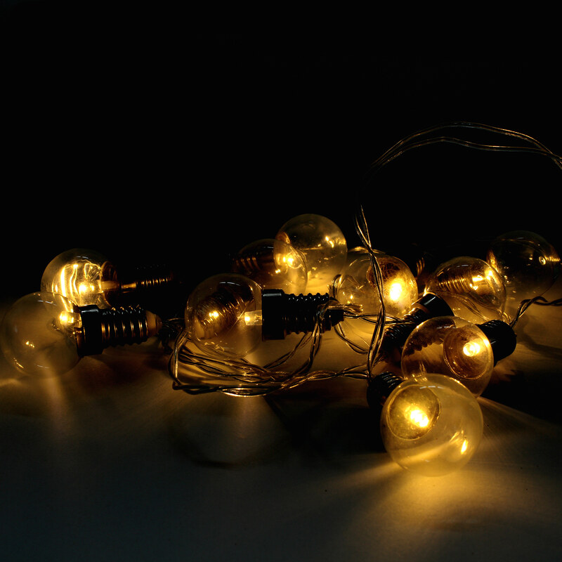 Lesara Lichterkette mit 10 LED-Glühbirnen