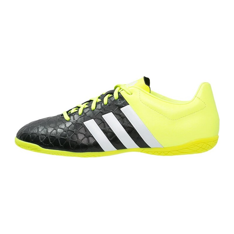 adidas Performance ACE 15.4 IN Fußballschuh Halle core black/white/solar yellow