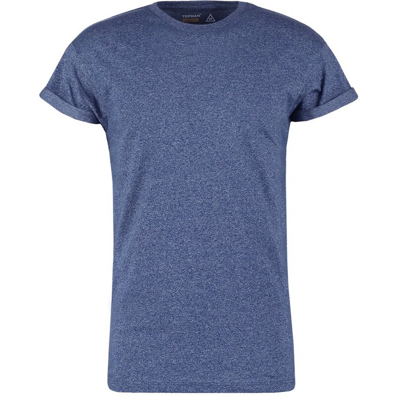 Topman FROST MUSCLE FIT TShirt basic navy blue
