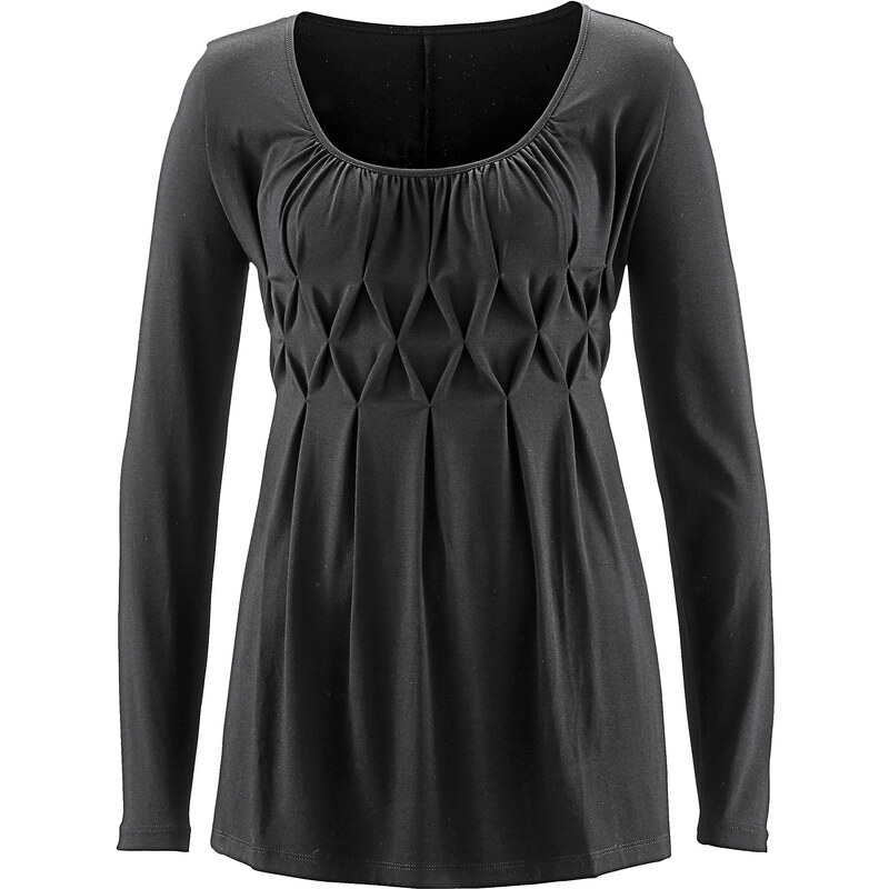 bpc selection Langarmshirt in schwarz für Damen von bonprix