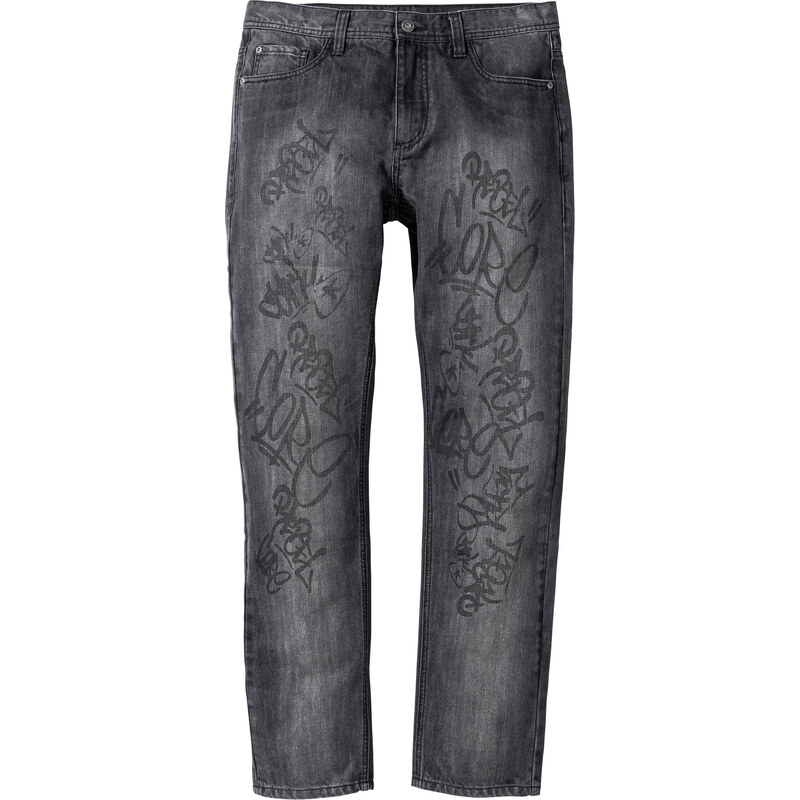 RAINBOW Jeans Regular Fit Straight in grau für Herren von bonprix