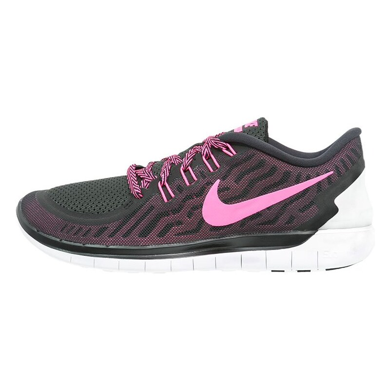 Nike Performance FREE 5.0 Laufschuh Natural running black/pink pow/pink fluo/pink glow