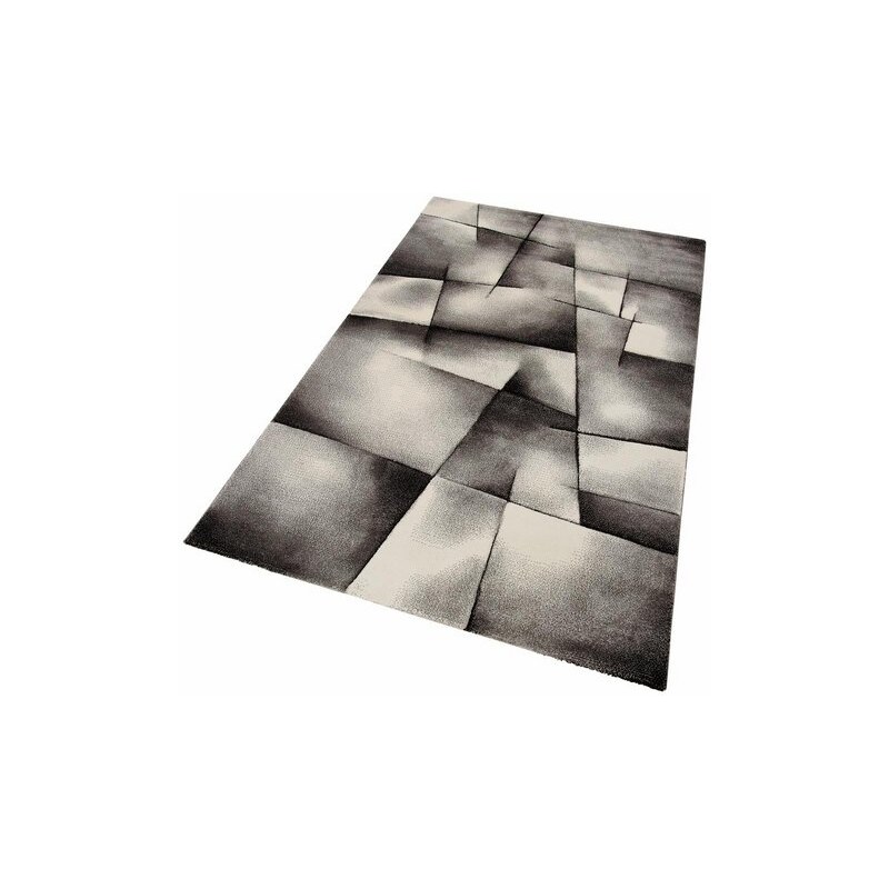 MERINOS Teppich Merinos BRILLIANCE Handgearbeiteter Konturenschnitt grau 11 (B/L: 200x200 cm),2 (B/L: 80x150 cm),3 (B/L: 120x170 cm),4 (B/L: 160x230 cm),6 (B/L: 200x290 cm)