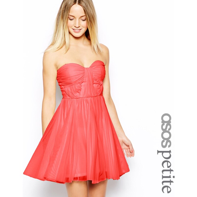 ASOS Petite ASOS - Trägerloses Kleid mit verdrehtem Oberteil - Koralle 21,99 €